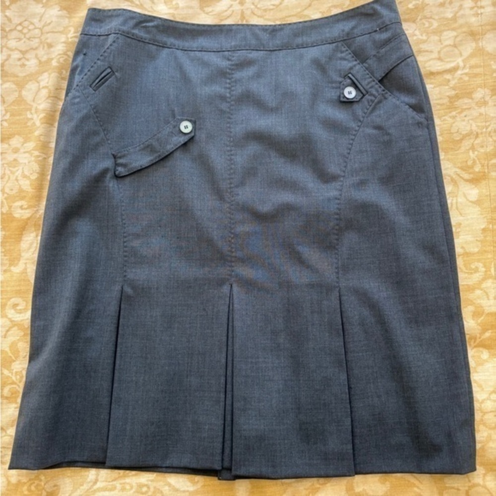 Luisa Spagnoli Charcoal A-Line Skirt